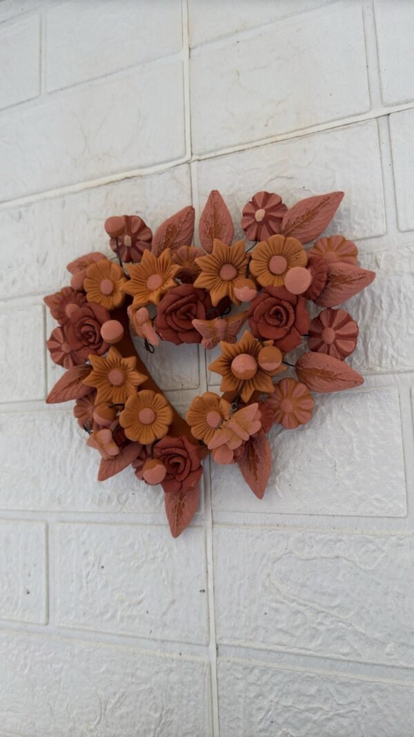 Filigrana Clay Heart Wall Hanging Ornament Artistic  Oaxaca México By Artisans Handmade Crafts, Home Decor Folk Art,  Pastillaje Technique - Image 3