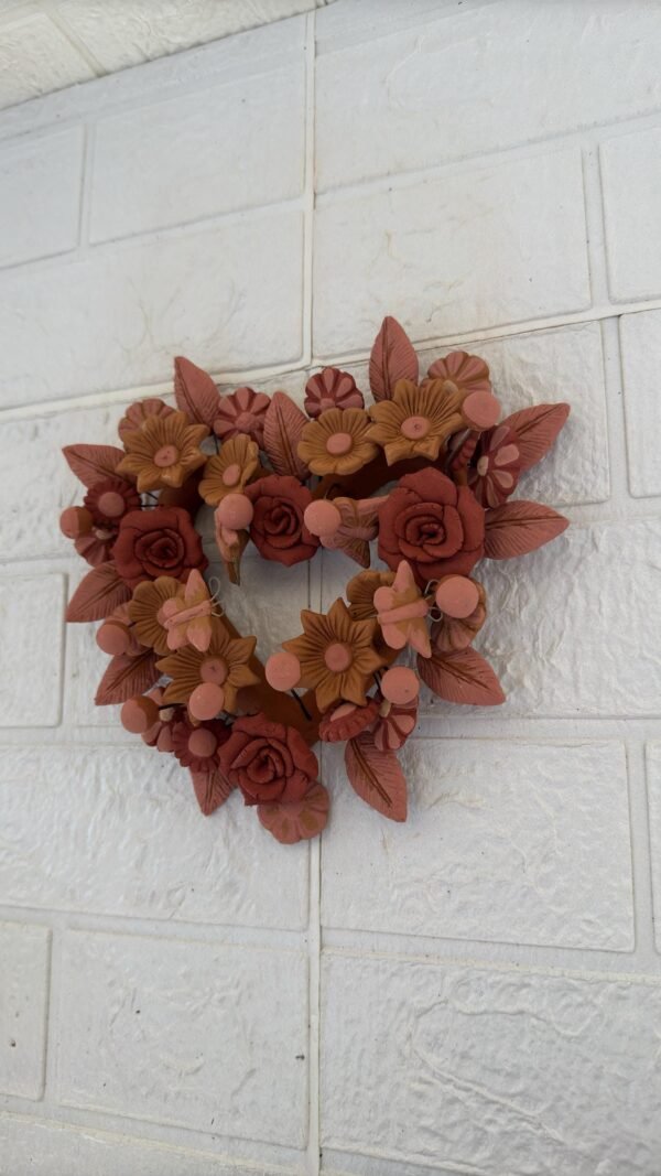 Filigrana Clay Heart Wall Hanging Ornament Artistic  Oaxaca México By Artisans Handmade Crafts, Home Decor Folk Art,  Pastillaje Technique - Image 3