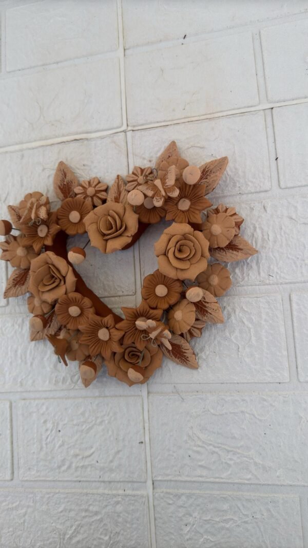 Filigrana Clay Heart Wall Hanging Ornament Artistic  Oaxaca México By Artisans Handmade Crafts, Home Decor Folk Art,  Pastillaje Technique - Image 3