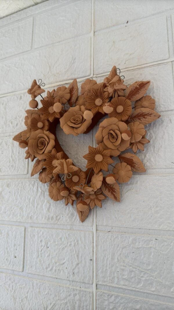 Filigrana Clay Heart Wall Hanging Ornament Artistic  Oaxaca México By Artisans Handmade Crafts, Home Decor Folk Art,  Pastillaje Technique - Image 3