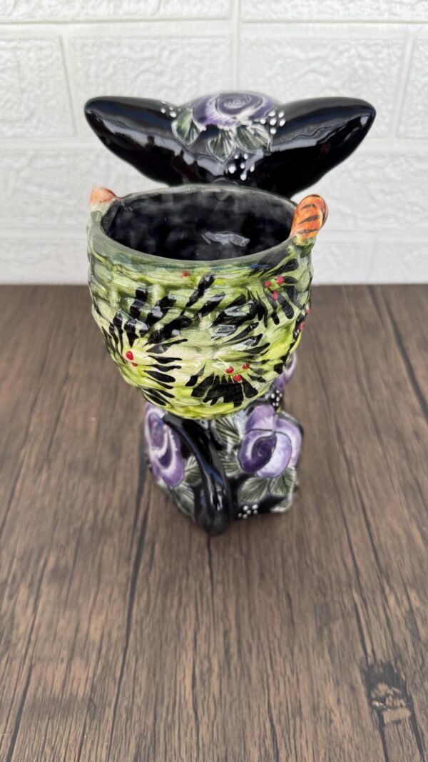 Talavera Chihuahua Pot , Ceramic dog, Talavera pottery, Puebla Mexican Pottery, Chihuahua Statue, Dog Sculpture  Hand Painted By Artisans - Image 5