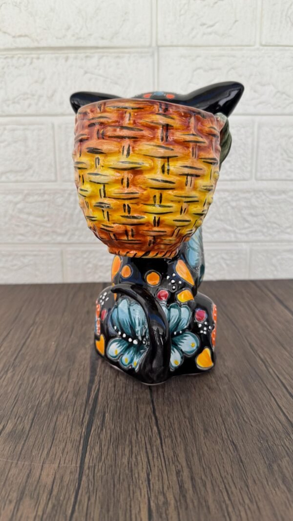 Talavera Chihuahua Pot , Ceramic dog, Talavera pottery, Puebla Mexican Pottery, Chihuahua Statue, Dog Sculpture  Hand Painted By Artisans - Image 4