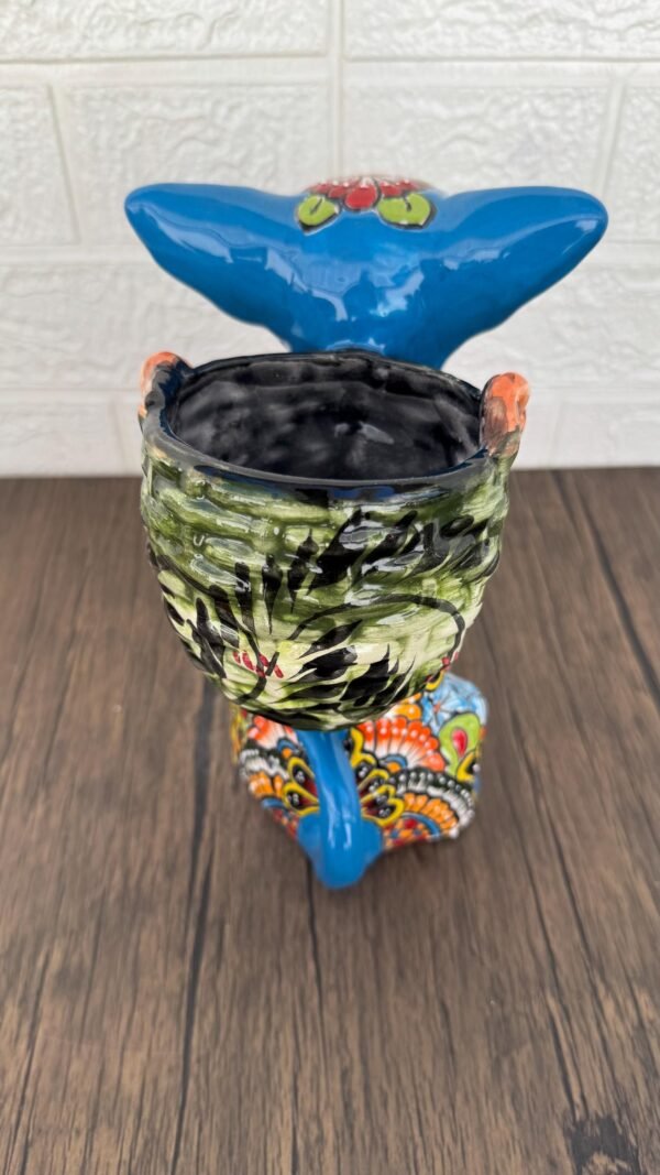 Talavera Chihuahua Pot , Ceramic dog, Talavera pottery, Puebla Mexican Pottery, Chihuahua Statue, Dog Sculpture  Hand Painted By Artisans - Image 4