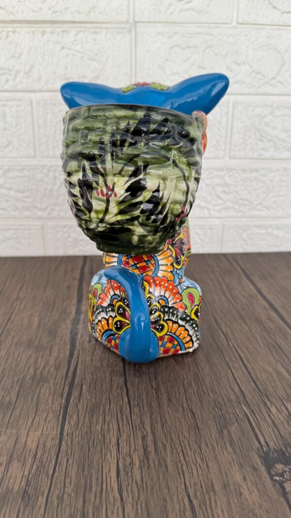 Talavera Chihuahua Pot , Ceramic dog, Talavera pottery, Puebla Mexican Pottery, Chihuahua Statue, Dog Sculpture  Hand Painted By Artisans - Image 5