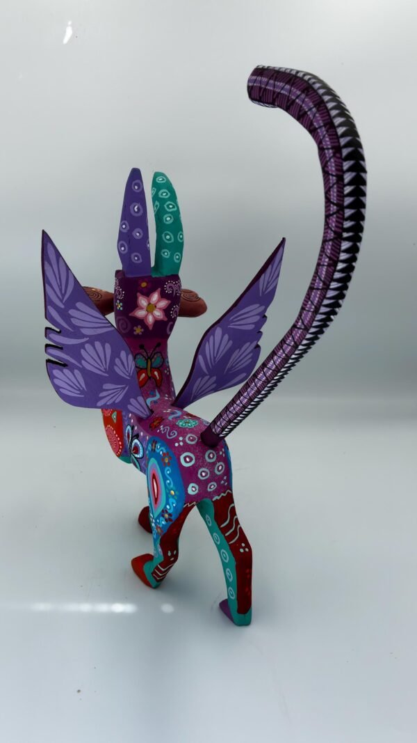 Dog Statue Folk Art Alebrije Sculpture, Wooden Mystic  Mexican Decoration Figure, Made Of Wood And Carved By Hand ASK FOR CUSTOMIZE - Image 4