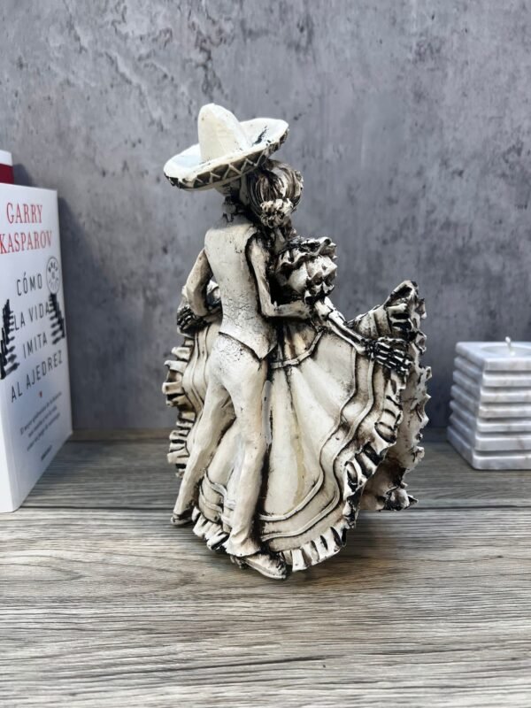 Catrina, Day of the dead, human skeleton, Mexican catrina, Skull sculpture, skeleton couple, mariachi skeleton, Ofrenda decor - Image 3