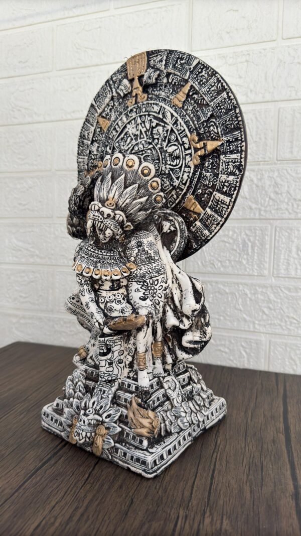 Mexican decoration, Kukulkan, Prehispanic, Chichen itza, Aztec calendar stone, Mexican statue, Popocatepetl e iztaccihuatl, Eternal love - Image 3