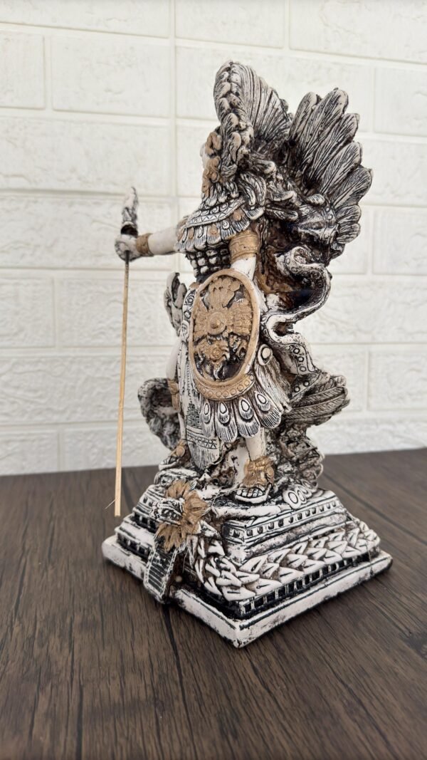 Aztec Warrior In Battle Mexican decoration, Aztec art, Prehispanic, Aztec decor, Mexican statue - Image 3
