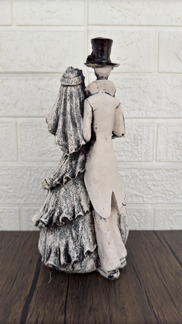 Couple Catrina, Dia De Los Muertos - Day Of The Dead, Human Skeleton, Mexican Catrina, Skull Sculpture,  Catrina Skeleton Figurine Ofrenda - Image 4