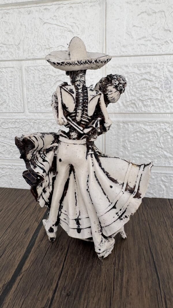 Couple Catrina, Dia De Los Muertos - Day Of The Dead, Human Skeleton, Mexican Catrina, Skull Sculpture,  Catrina Skeleton Figurine Ofrenda - Image 4