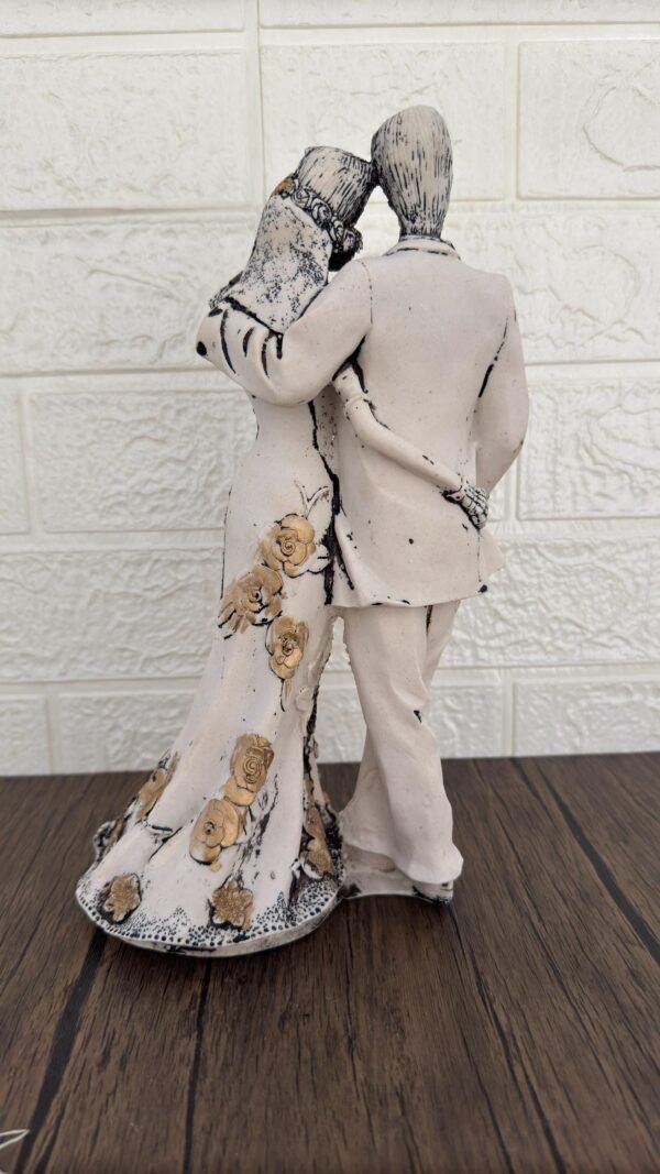 Couple Catrina, Dia De Los Muertos - Day Of The Dead, Human Skeleton, Mexican Catrina, Skull Sculpture,  Catrina Skeleton Figurine Ofrenda - Image 3