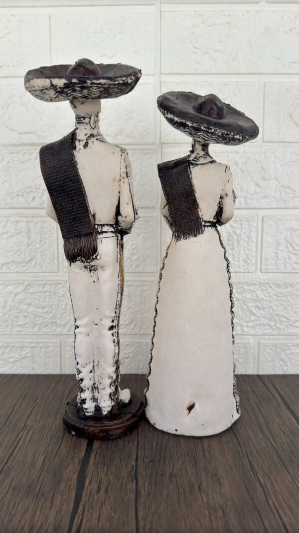Couple (2) Catrina, Dia De Los Muertos - Day Of The Dead, Human Skeleton, Mexican Catrina Skull Sculpture, Catrina Skeleton Figurine Ofrenda - Image 4