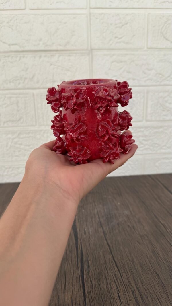 Clay Candle Holder from Michoacán Mexico,  Capula Clay Handmade Unique Traditional Pottery Candlestick, Perfect for Home Decor - Image 3