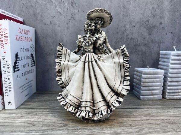Catrina, Day of the dead, human skeleton, Mexican catrina, Skull sculpture, skeleton couple, mariachi skeleton, Ofrenda decor