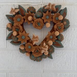 Filigrana Clay Heart Wall Hanging Ornament Artistic  Oaxaca México By Artisans Handmade Crafts, Home Decor Folk Art,  Pastillaje Technique