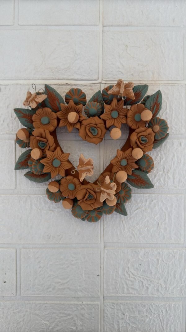 Filigrana Clay Heart Wall Hanging Ornament Artistic  Oaxaca México By Artisans Handmade Crafts, Home Decor Folk Art,  Pastillaje Technique