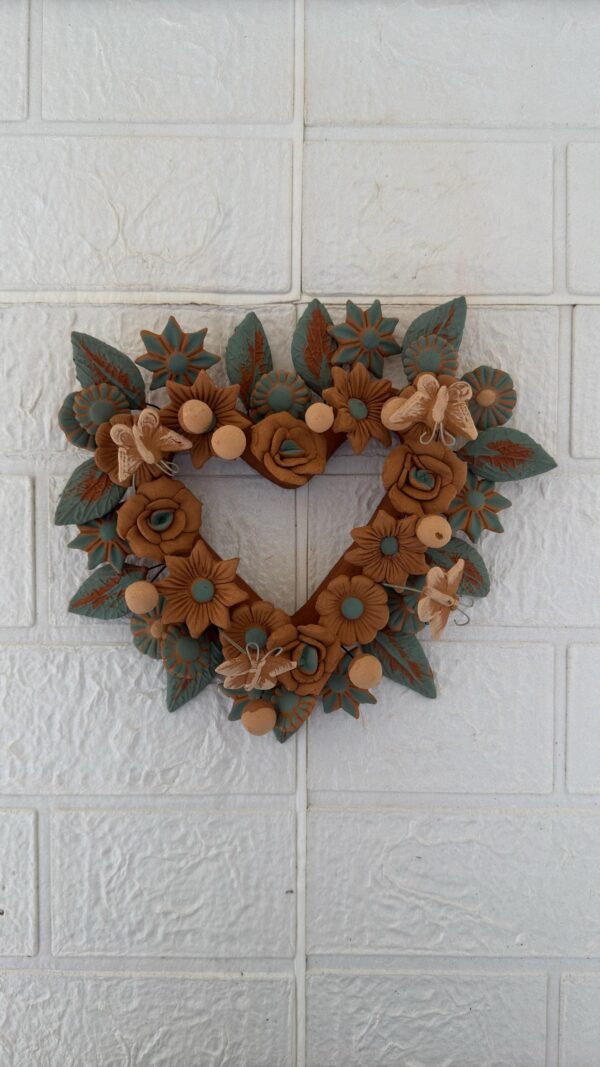 Filigrana Clay Heart Wall Hanging Ornament Artistic  Oaxaca México By Artisans Handmade Crafts, Home Decor Folk Art,  Pastillaje Technique