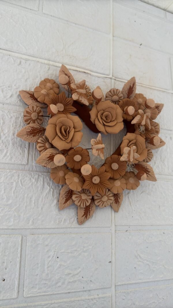 Filigrana Clay Heart Wall Hanging Ornament Artistic  Oaxaca México By Artisans Handmade Crafts, Home Decor Folk Art,  Pastillaje Technique - Image 2