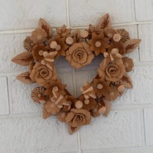 Filigrana Clay Heart Wall Hanging Ornament Artistic  Oaxaca México By Artisans Handmade Crafts, Home Decor Folk Art,  Pastillaje Technique