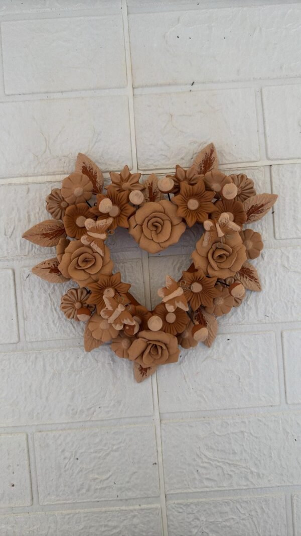 Filigrana Clay Heart Wall Hanging Ornament Artistic  Oaxaca México By Artisans Handmade Crafts, Home Decor Folk Art,  Pastillaje Technique