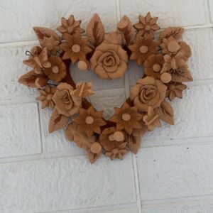Filigrana Clay Heart Wall Hanging Ornament Artistic  Oaxaca México By Artisans Handmade Crafts, Home Decor Folk Art,  Pastillaje Technique