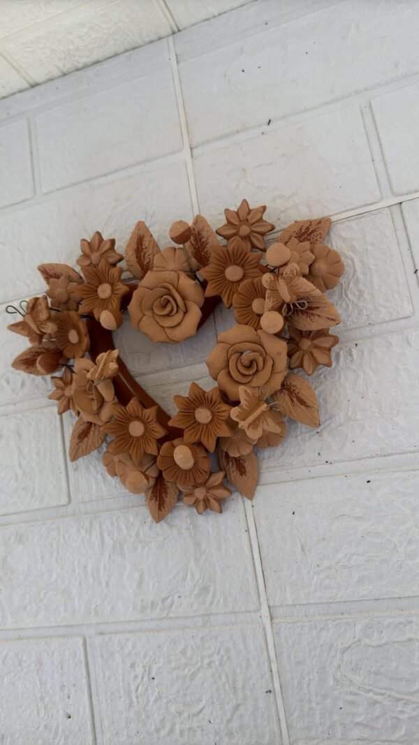 Filigrana Clay Heart Wall Hanging Ornament Artistic  Oaxaca México By Artisans Handmade Crafts, Home Decor Folk Art,  Pastillaje Technique - Image 2