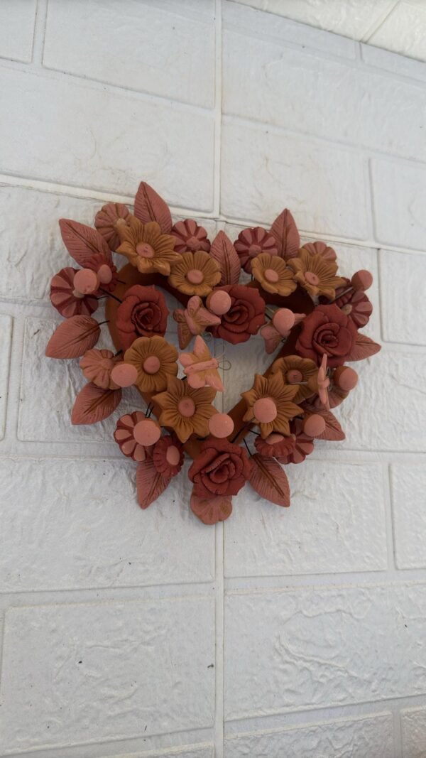 Filigrana Clay Heart Wall Hanging Ornament Artistic  Oaxaca México By Artisans Handmade Crafts, Home Decor Folk Art,  Pastillaje Technique - Image 2