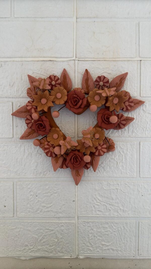 Filigrana Clay Heart Wall Hanging Ornament Artistic  Oaxaca México By Artisans Handmade Crafts, Home Decor Folk Art,  Pastillaje Technique