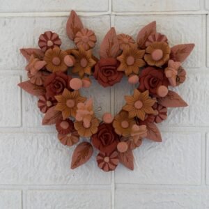 Filigrana Clay Heart Wall Hanging Ornament Artistic  Oaxaca México By Artisans Handmade Crafts, Home Decor Folk Art,  Pastillaje Technique
