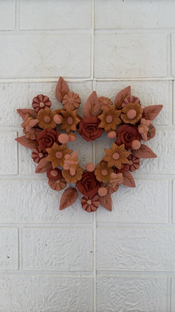 Filigrana Clay Heart Wall Hanging Ornament Artistic  Oaxaca México By Artisans Handmade Crafts, Home Decor Folk Art,  Pastillaje Technique