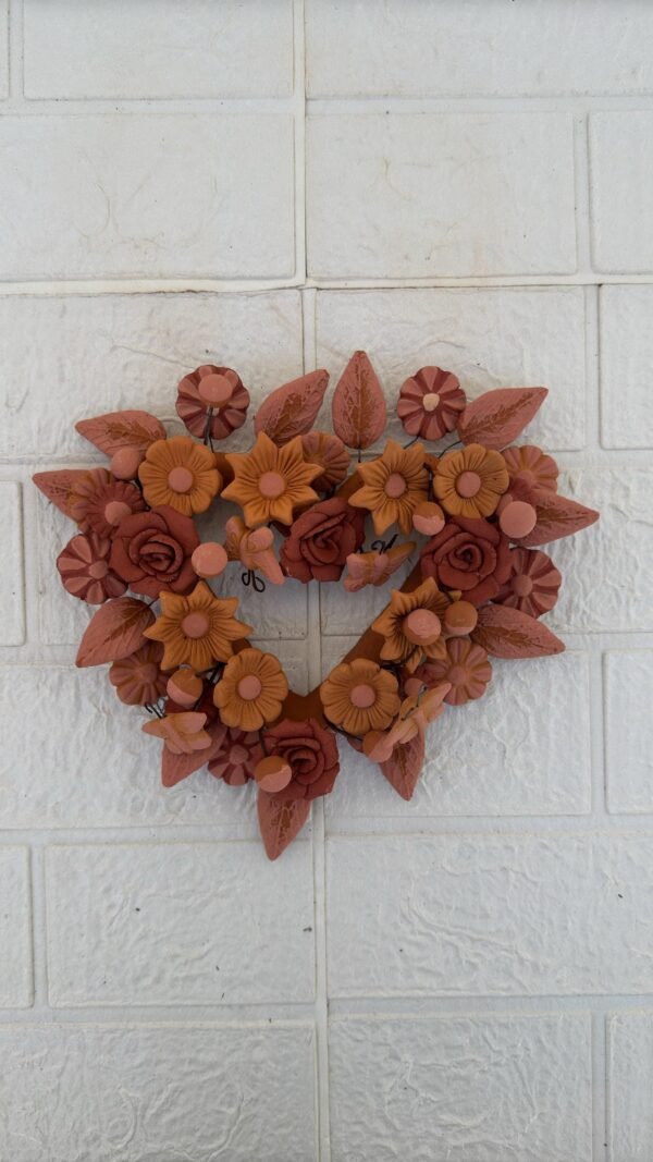 Filigrana Clay Heart Wall Hanging Ornament Artistic  Oaxaca México By Artisans Handmade Crafts, Home Decor Folk Art,  Pastillaje Technique