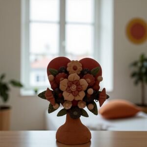 Tree Of Life Michoacán Mexican Decoration, Árbol De La Vida Mexican Heart, Decorative Heart, Heart statue Home Decor Handcrafted