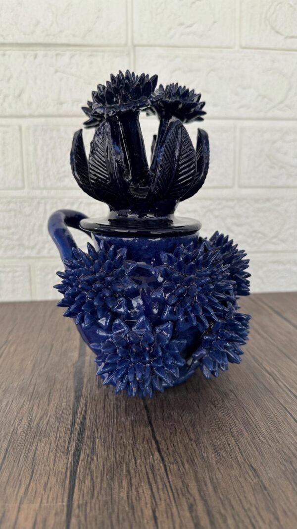 Mexican pottery, Pineapple decor, Mexican decoration, Pineapple sculpture, Glazed clay pineapple, Pottery from Michoacan - Image 2