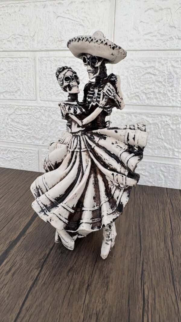 Couple Catrina, Dia De Los Muertos - Day Of The Dead, Human Skeleton, Mexican Catrina, Skull Sculpture,  Catrina Skeleton Figurine Ofrenda - Image 2