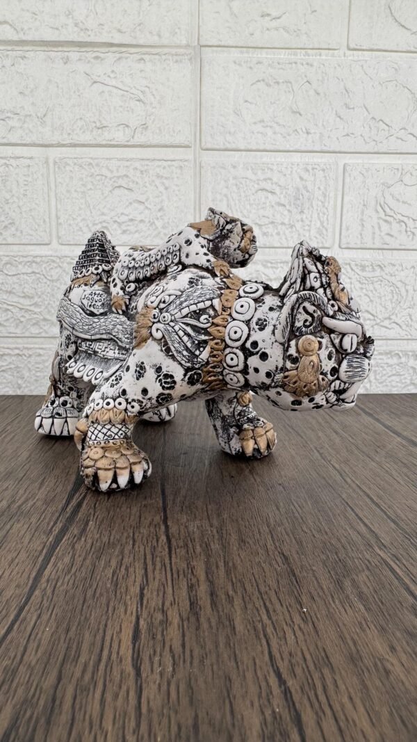 Mexican Jaguar Figurine Handcrafted Resin Carving, Wildlife-inspired Art, Collectible Animal Statue, Folk Art Decor - Image 2