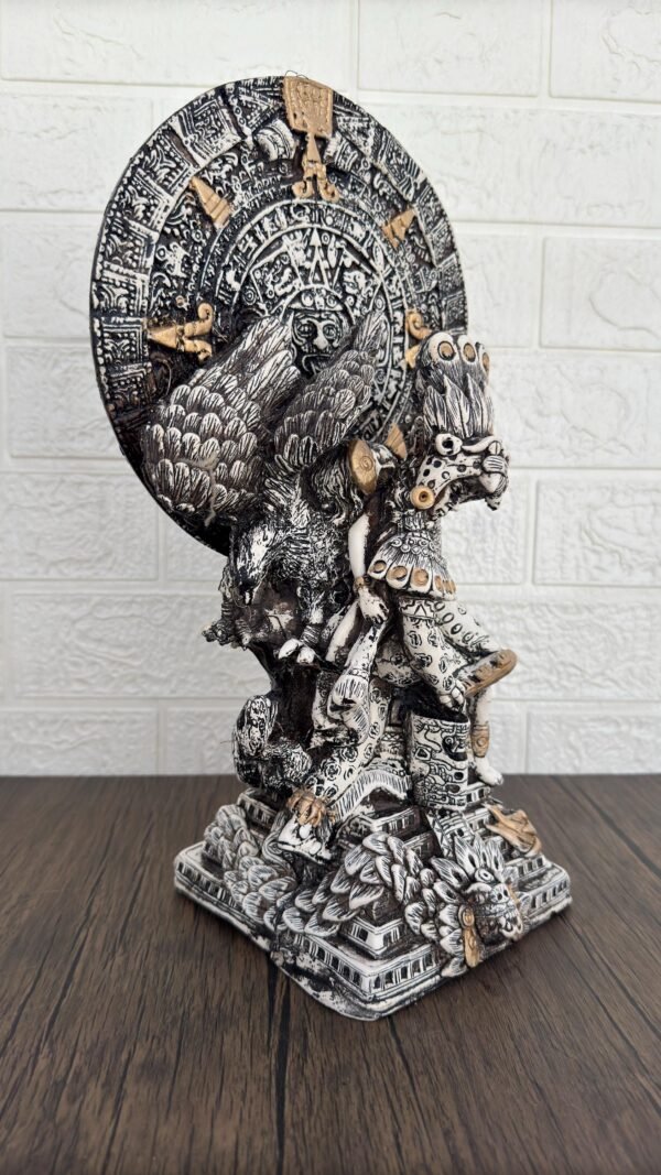 Mexican decoration, Kukulkan, Prehispanic, Chichen itza, Aztec calendar stone, Mexican statue, Popocatepetl e iztaccihuatl, Eternal love - Image 2