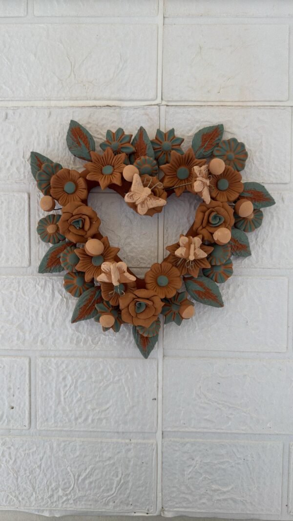 Filigrana Clay Heart Wall Hanging Ornament Artistic  Oaxaca México By Artisans Handmade Crafts, Home Decor Folk Art,  Pastillaje Technique