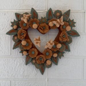 Filigrana Clay Heart Wall Hanging Ornament Artistic  Oaxaca México By Artisans Handmade Crafts, Home Decor Folk Art,  Pastillaje Technique