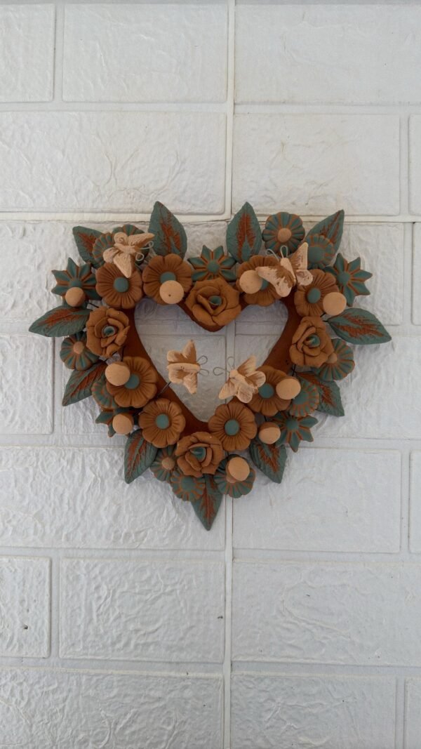 Filigrana Clay Heart Wall Hanging Ornament Artistic  Oaxaca México By Artisans Handmade Crafts, Home Decor Folk Art,  Pastillaje Technique