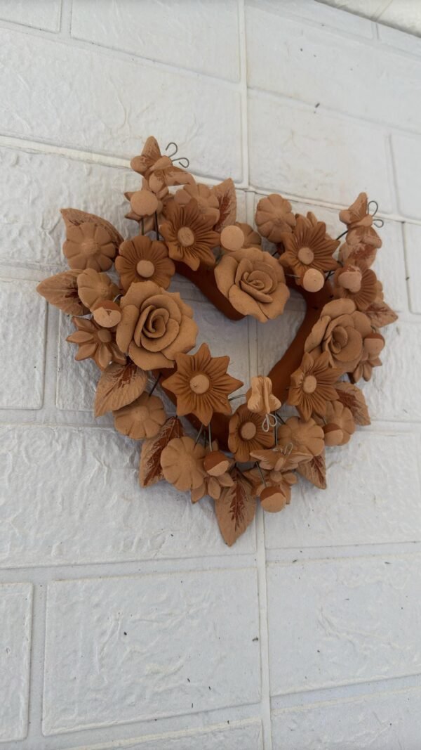 Filigrana Clay Heart Wall Hanging Ornament Artistic  Oaxaca México By Artisans Handmade Crafts, Home Decor Folk Art,  Pastillaje Technique - Image 2