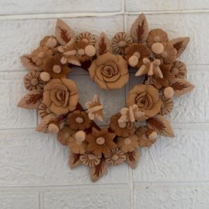 Filigrana Clay Heart Wall Hanging Ornament Artistic  Oaxaca México By Artisans Handmade Crafts, Home Decor Folk Art,  Pastillaje Technique