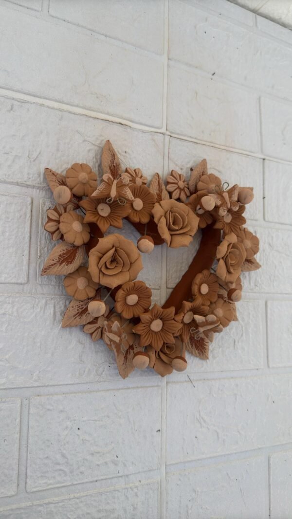 Filigrana Clay Heart Wall Hanging Ornament Artistic  Oaxaca México By Artisans Handmade Crafts, Home Decor Folk Art,  Pastillaje Technique - Image 2
