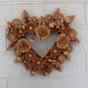 Filigrana Clay Heart Wall Hanging Ornament Artistic  Oaxaca México By Artisans Handmade Crafts, Home Decor Folk Art,  Pastillaje Technique