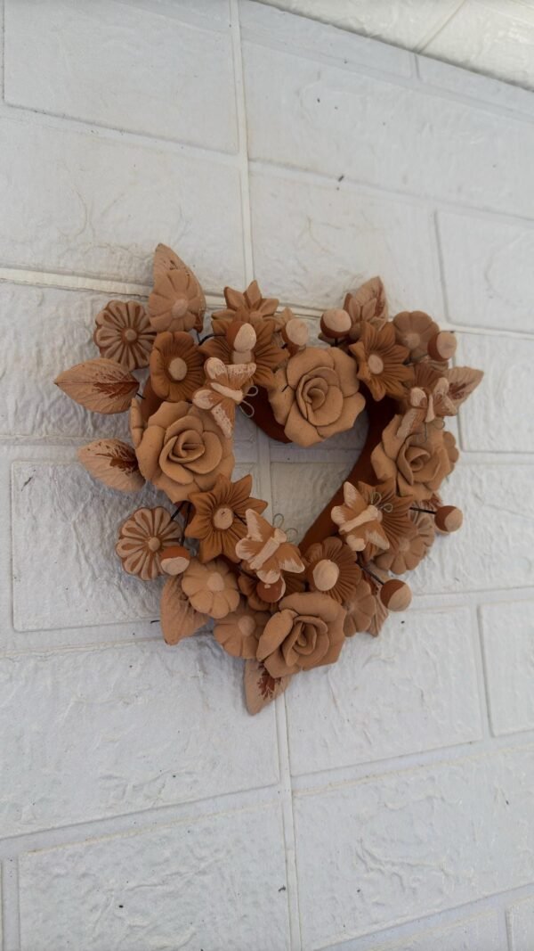Filigrana Clay Heart Wall Hanging Ornament Artistic  Oaxaca México By Artisans Handmade Crafts, Home Decor Folk Art,  Pastillaje Technique - Image 2