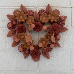 Filigrana Clay Heart Wall Hanging Ornament Artistic  Oaxaca México By Artisans Handmade Crafts, Home Decor Folk Art,  Pastillaje Technique