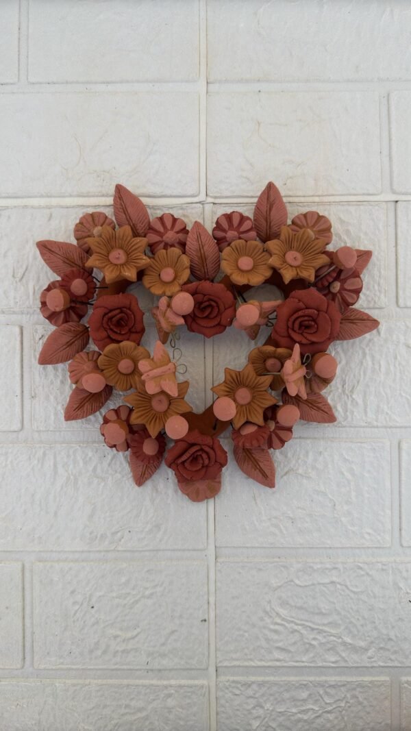 Filigrana Clay Heart Wall Hanging Ornament Artistic  Oaxaca México By Artisans Handmade Crafts, Home Decor Folk Art,  Pastillaje Technique