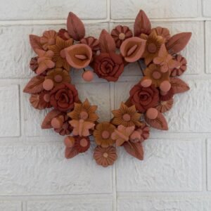 Filigrana Clay Heart Wall Hanging Ornament Artistic  Oaxaca México By Artisans Handmade Crafts, Home Decor Folk Art,  Pastillaje Technique