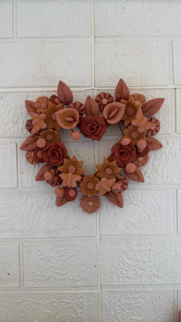 Filigrana Clay Heart Wall Hanging Ornament Artistic  Oaxaca México By Artisans Handmade Crafts, Home Decor Folk Art,  Pastillaje Technique