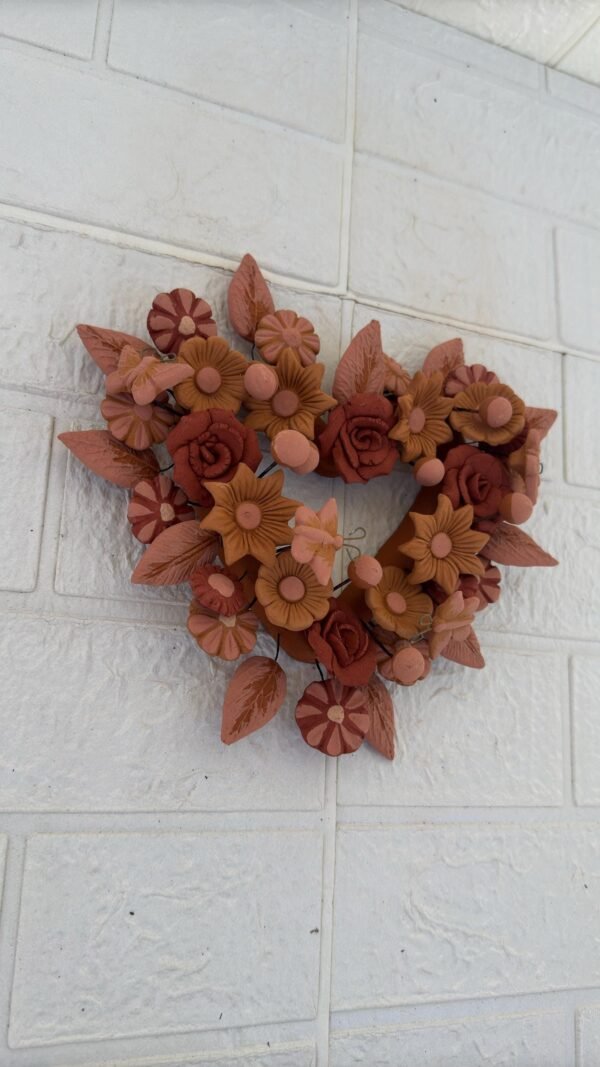 Filigrana Clay Heart Wall Hanging Ornament Artistic  Oaxaca México By Artisans Handmade Crafts, Home Decor Folk Art,  Pastillaje Technique - Image 2