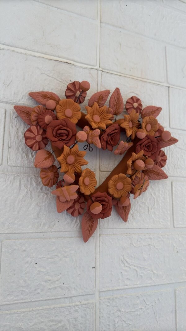 Filigrana Clay Heart Wall Hanging Ornament Artistic  Oaxaca México By Artisans Handmade Crafts, Home Decor Folk Art,  Pastillaje Technique - Image 2